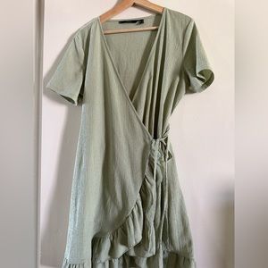 Green Wrap Dress